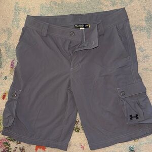 Under Armour youth Gray Cargo Shorts